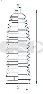 Пыльник рулевой рейки GKN-SPIDAN 84259