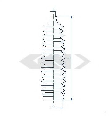 Пыльник рулевой рейки GKN-SPIDAN 84263