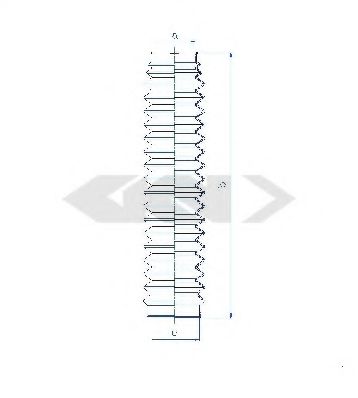 Пыльник рулевой рейки GKN-SPIDAN 84264