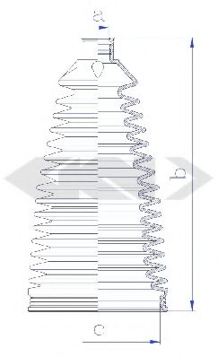 Пыльник рулевой рейки GKN-SPIDAN 84265