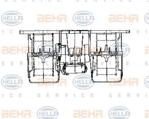 Вентилятор салона BEHR/HELLA 8EW 009 158-071