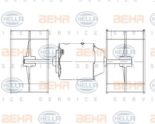 Вентилятор салона BEHR/HELLA 8EW 009 158-651