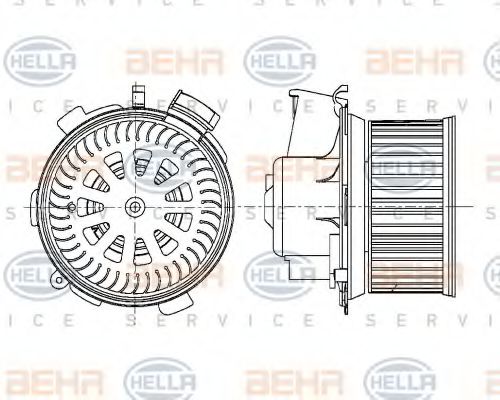 Вентилятор салона BEHR/HELLA 8EW 009 159-481