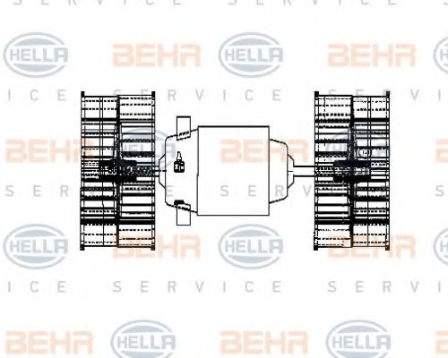 Вентилятор салона BEHR/HELLA 8EW 009 160-641