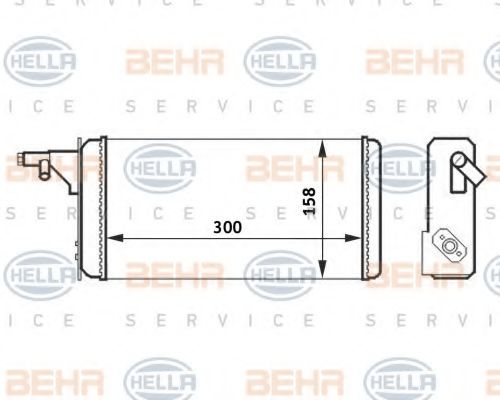 Радиатор печки BEHR/HELLA 8FH 351 024-251