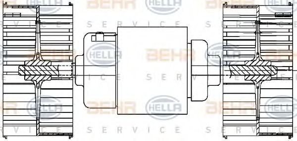 Вентилятор салона BEHR/HELLA 8EW 351 029-041