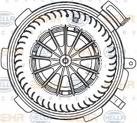Вентилятор салона BEHR/HELLA 8EW 351 034-071