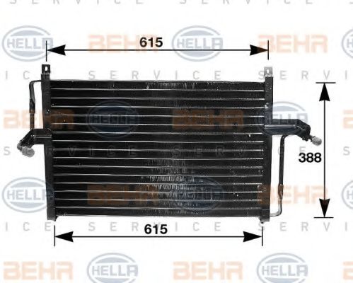 Радиатор кондиционера behrhella 8FC 351 035-051