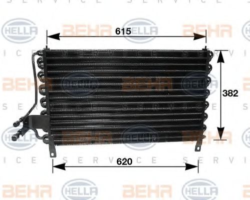 Радиатор кондиционера behrhella 8FC 351 035-061