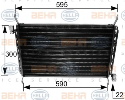 Радиатор кондиционера behrhella 8FC 351 035-661