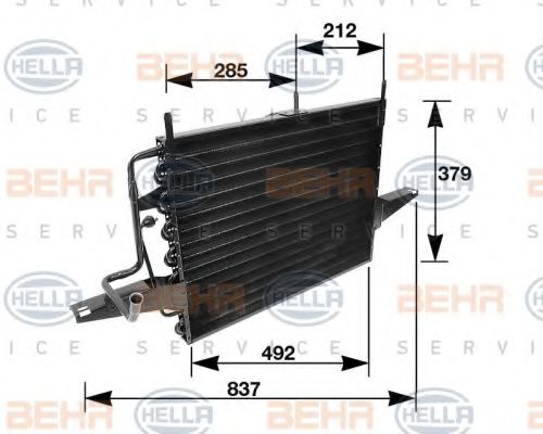 Радиатор кондиционера behrhella 8FC 351 035-691