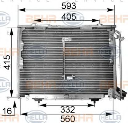 Радиатор кондиционера BEHR/HELLA 8FC 351 036-011