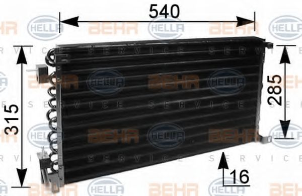 Радиатор кондиционера BEHR/HELLA 8FC 351 036-041