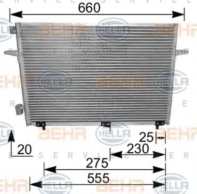 Радиатор кондиционера behrhella 8FC 351 036-251