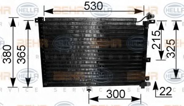 Радиатор кондиционера behrhella 8FC 351 036-321