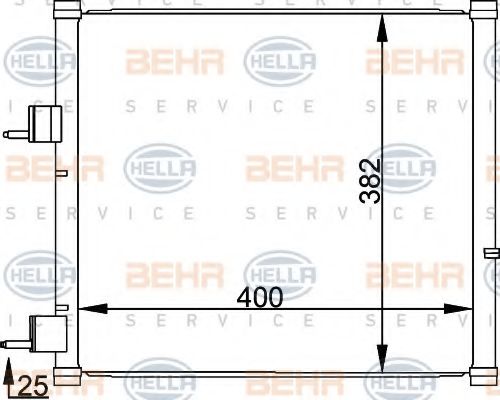 Радиатор кондиционера BEHR/HELLA 8FC 351 036-421