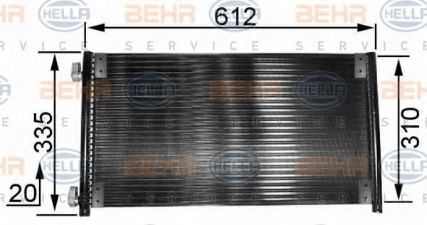 Радиатор кондиционера BEHR/HELLA 8FC 351 038-311