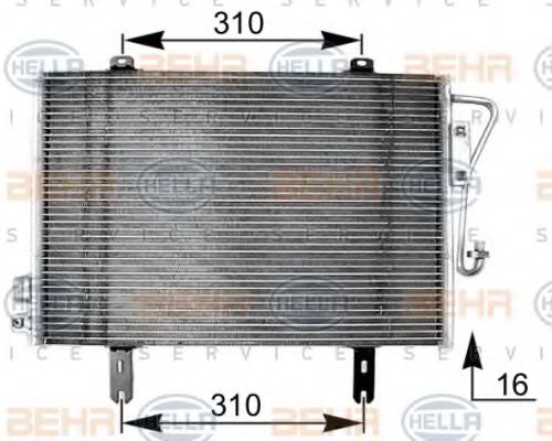 Радиатор кондиционера BEHR/HELLA 8FC 351 038-591