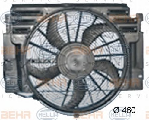 Вентилятор радиатора кондиционера BEHR/HELLA 8EW 351 040-661