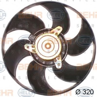 Вентилятор охлаждения двигателя BEHR/HELLA 8EW 351 044-161