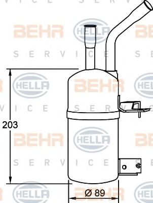 Осушитель кондиционера BEHR/HELLA 8FT 351 192-061
