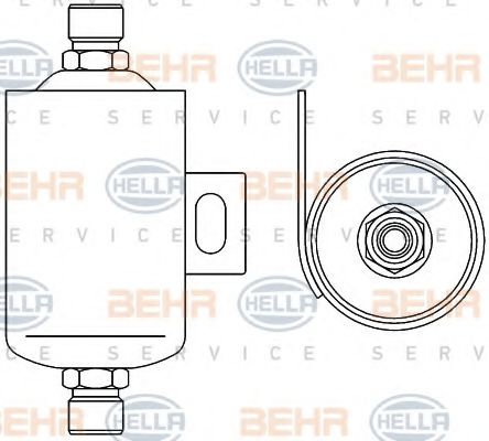 Осушитель кондиционера BEHR/HELLA 8FT 351 192-491