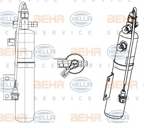 Осушитель кондиционера BEHR/HELLA 8FT 351 197-431