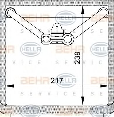 Испаритель кондиционера BEHR/HELLA 8FV 351 210-341