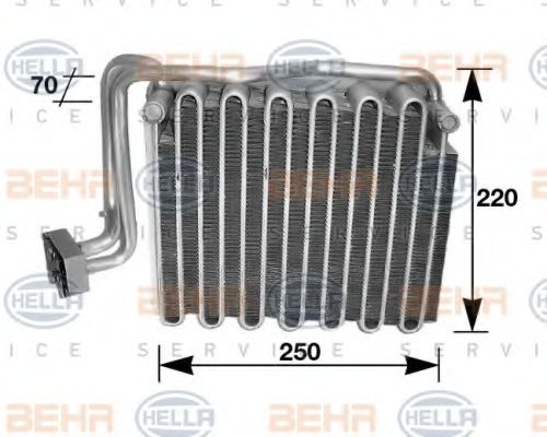 Испаритель кондиционера behrhella 8FV 351 210-491