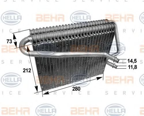 Испаритель кондиционера BEHR/HELLA 8FV 351 211-031