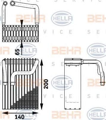Испаритель кондиционера BEHR/HELLA 8FV 351 211-361