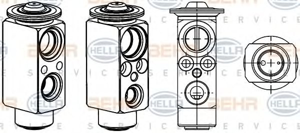 Расширительный клапан кондиционера BEHR/HELLA 8UW 351 234-431