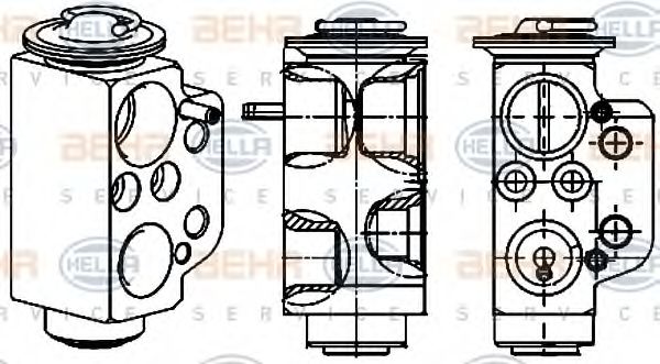 Расширительный клапан кондиционера BEHR/HELLA 8UW 351 234-471