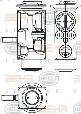 Расширительный клапан кондиционера behrhella 8UW 351 239-611