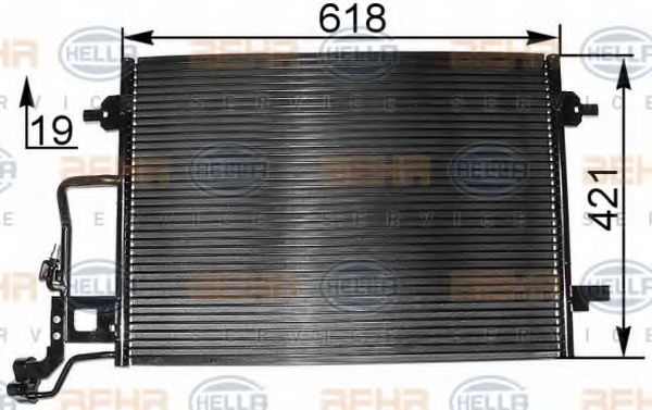 Радиатор кондиционера BEHR/HELLA 8FC 351 300-394