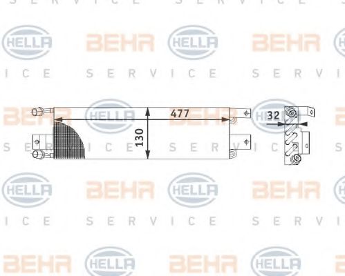Радиатор кондиционера behrhella 8FC 351 301-451