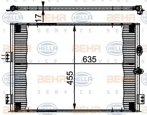 Радиатор кондиционера BEHR/HELLA 8FC 351 302-071