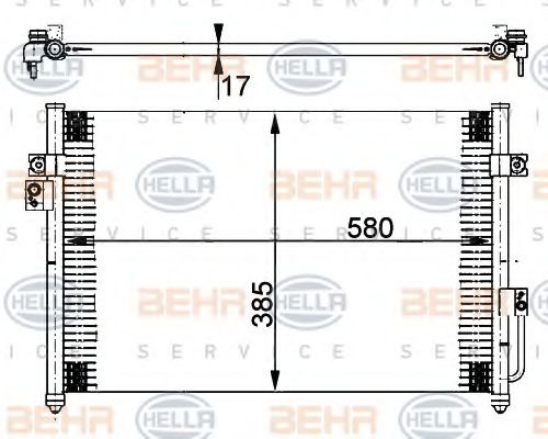 Радиатор кондиционера BEHR/HELLA 8FC 351 302-231