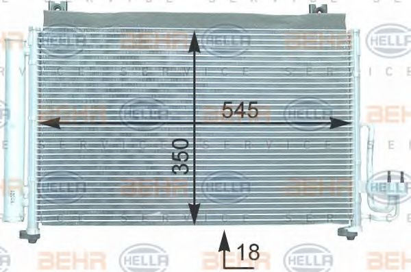Радиатор кондиционера BEHR/HELLA 8FC 351 302-691