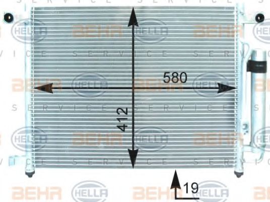 Радиатор кондиционера BEHR/HELLA 8FC 351 303-051