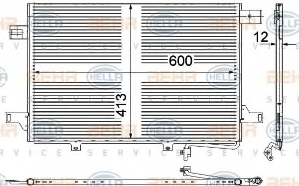 Радиатор кондиционера BEHR/HELLA 8FC 351 303-431
