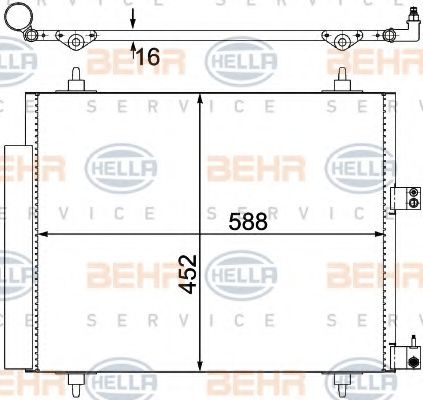 Радиатор кондиционера BEHR/HELLA 8FC 351 305-221