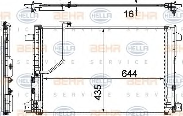 Радиатор кондиционера BEHR/HELLA 8FC 351 307-651
