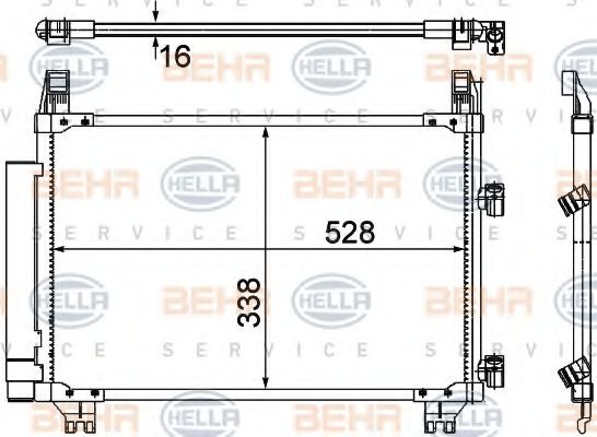 Радиатор кондиционера BEHR/HELLA 8FC 351 307-661