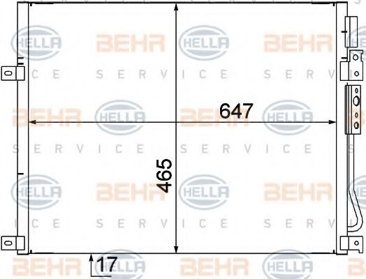 Радиатор кондиционера BEHR/HELLA 8FC 351 309-111