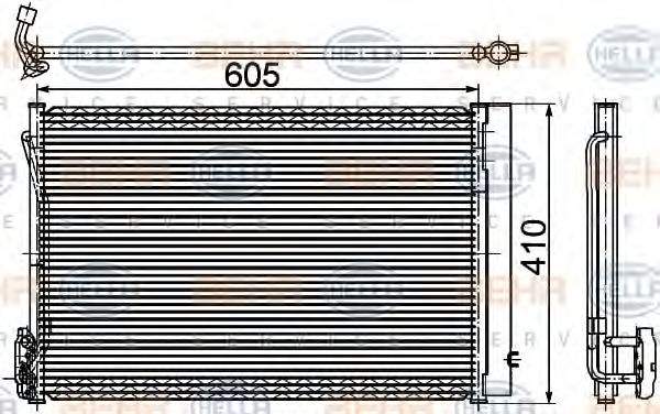 Радиатор кондиционера BEHR/HELLA 8FC 351 309-511