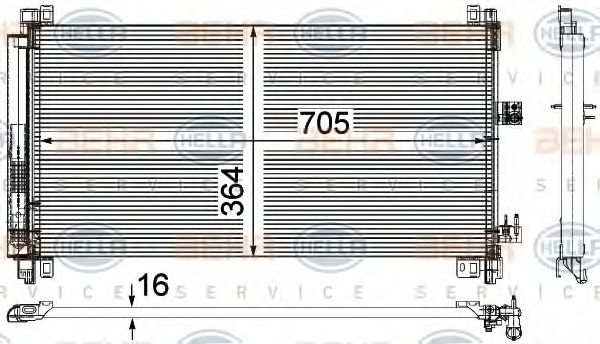 Радиатор кондиционера BEHR/HELLA 8FC 351 309-571