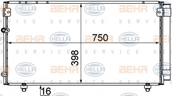 Радиатор кондиционера BEHR/HELLA 8FC 351 310-171