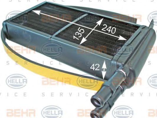 Радиатор печки BEHR/HELLA 8FH 351 313-131