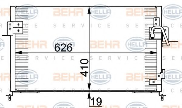 Радиатор кондиционера BEHR/HELLA 8FC 351 318-001